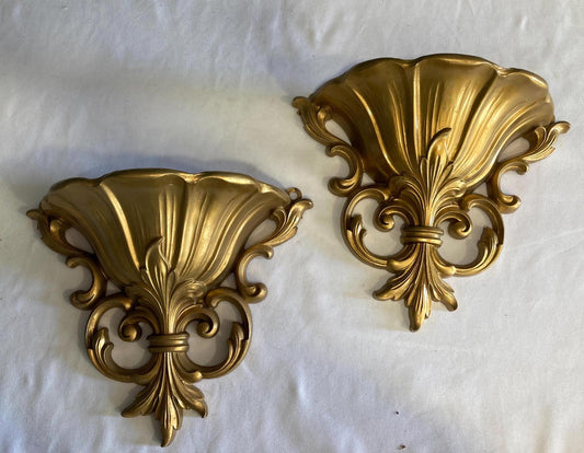 1960’s Dart Homco Gold Wall Pockets
