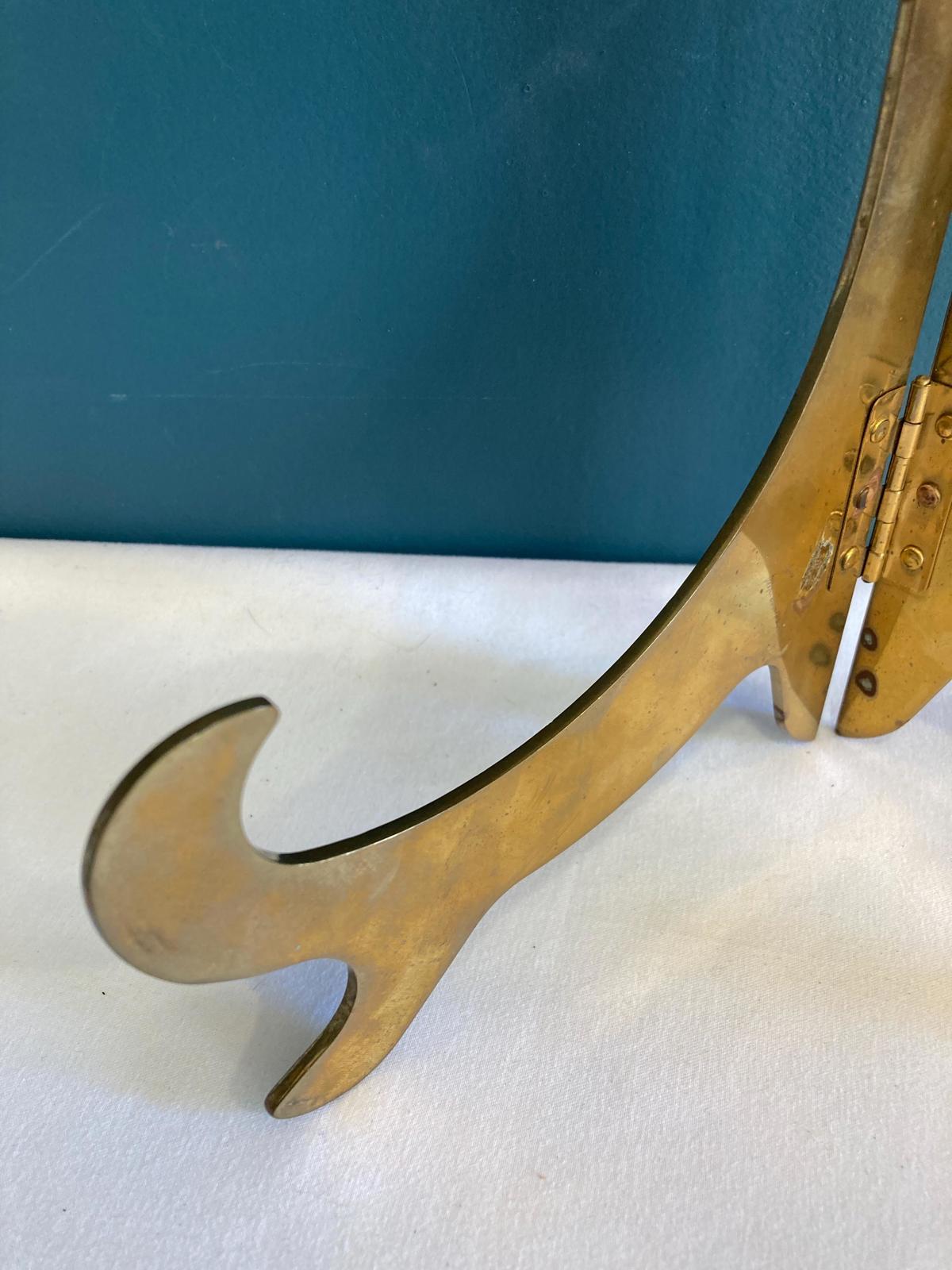 Vintage Solid Brass Folding Easel
