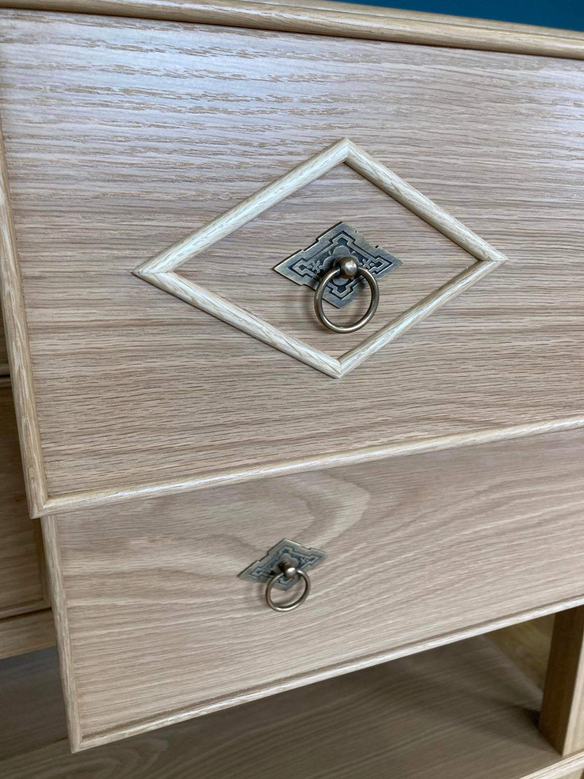 Handmade Solid Oak Console with Drawers – Entryway Table – Custom Wood Sideboard