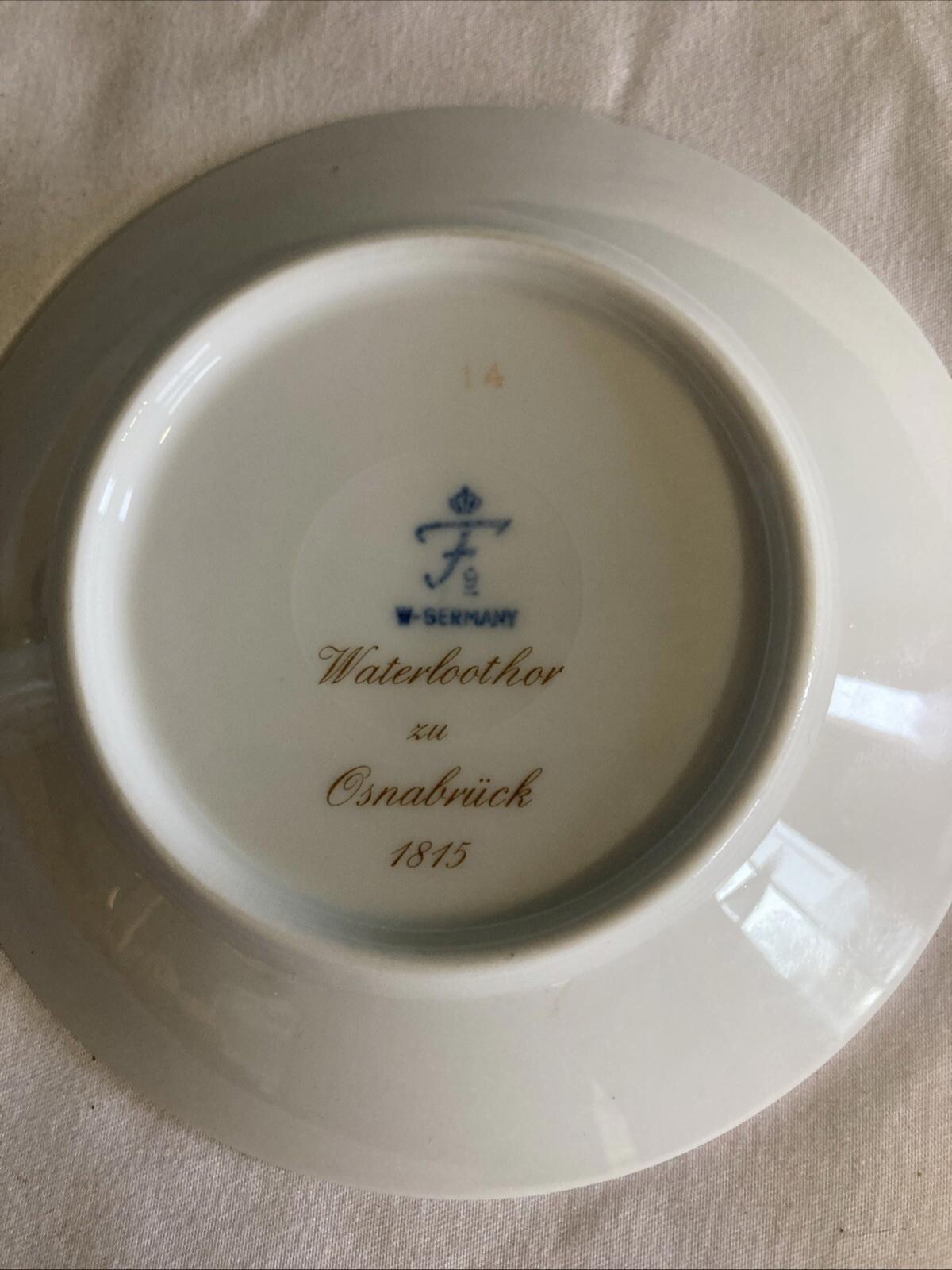 Vintage Schaffer West Germany Demitasse Cup & Saucer – Waterloother Zu Osnabruck