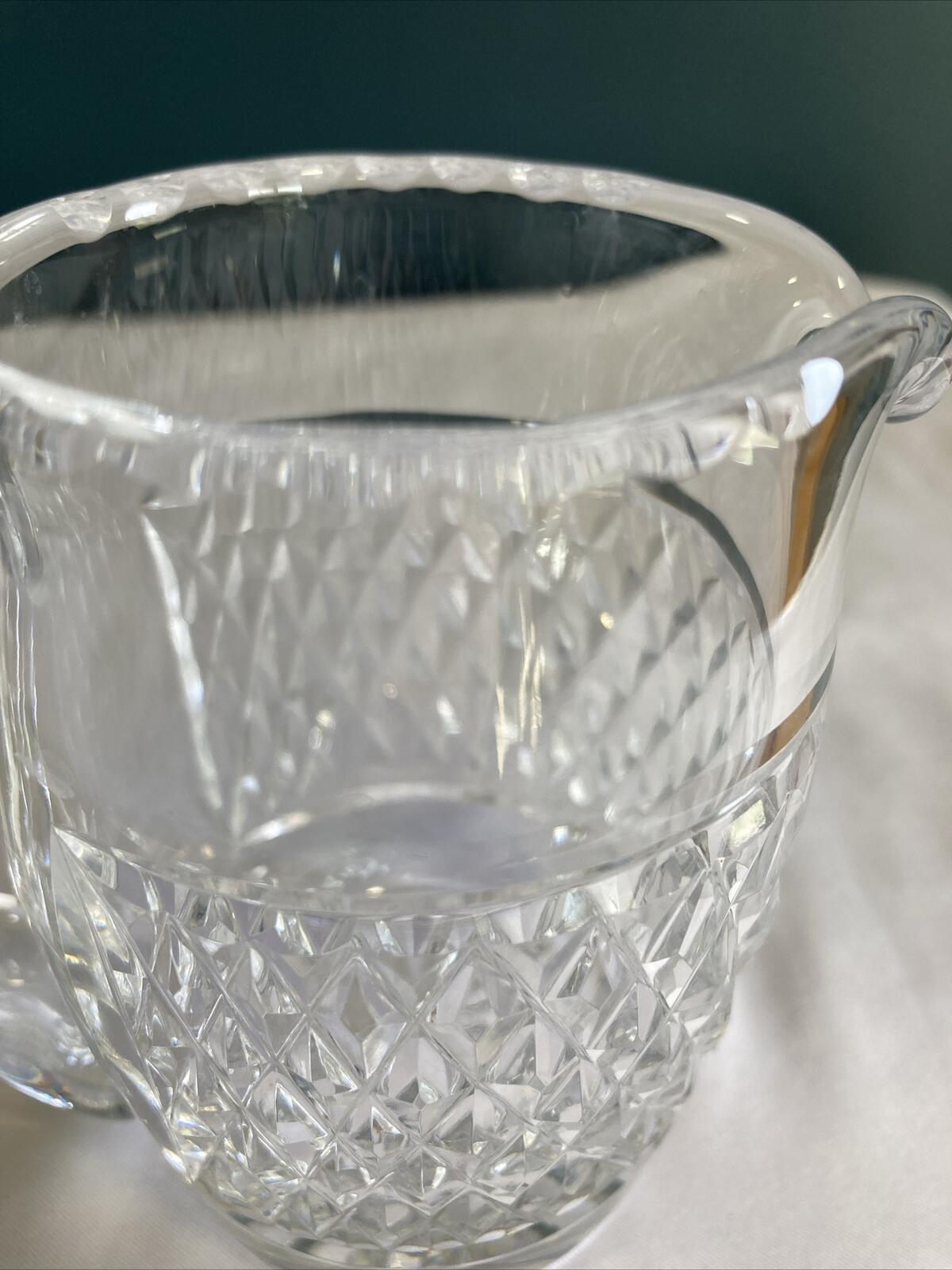 Waterford Crystal Creamer, Diamond Cut Crystal Pitcher, Vintage Waterford Ireland, Fine Crystal Serveware, Vintage Finds