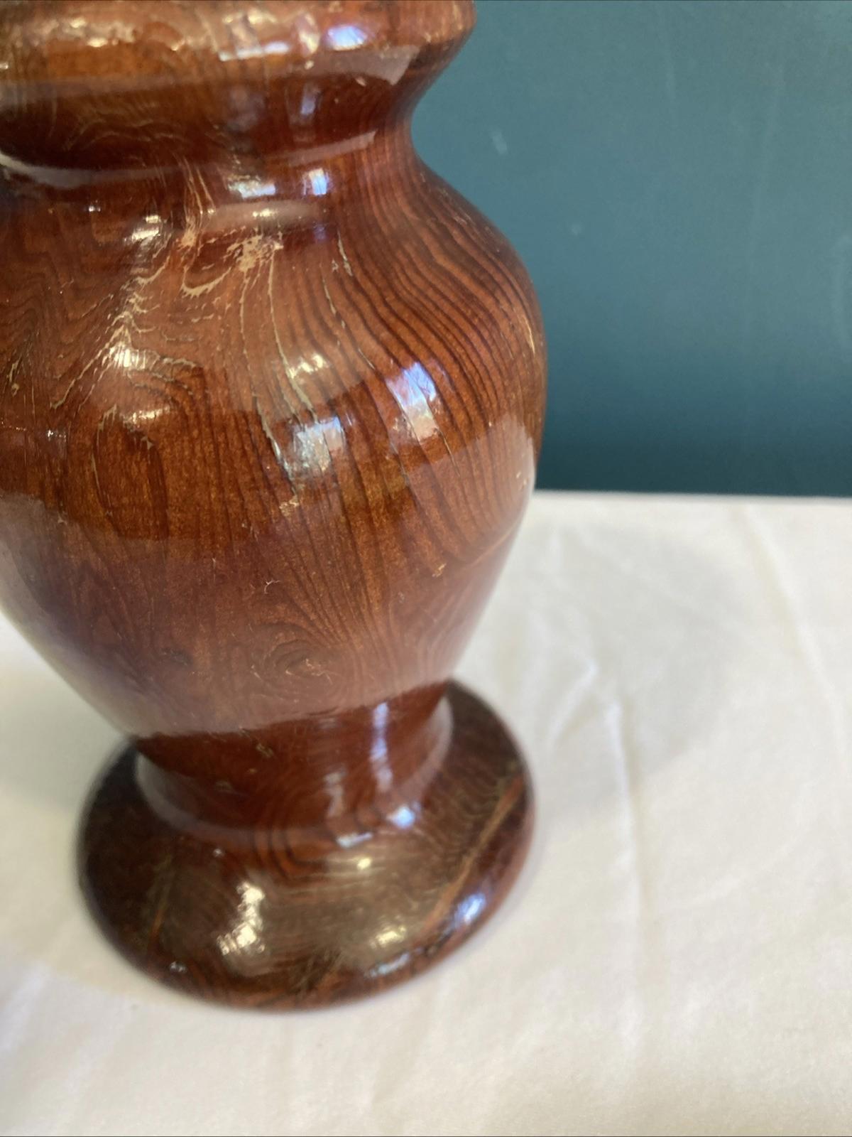 Vintage California Redwood Burl Vase or Candle Holder