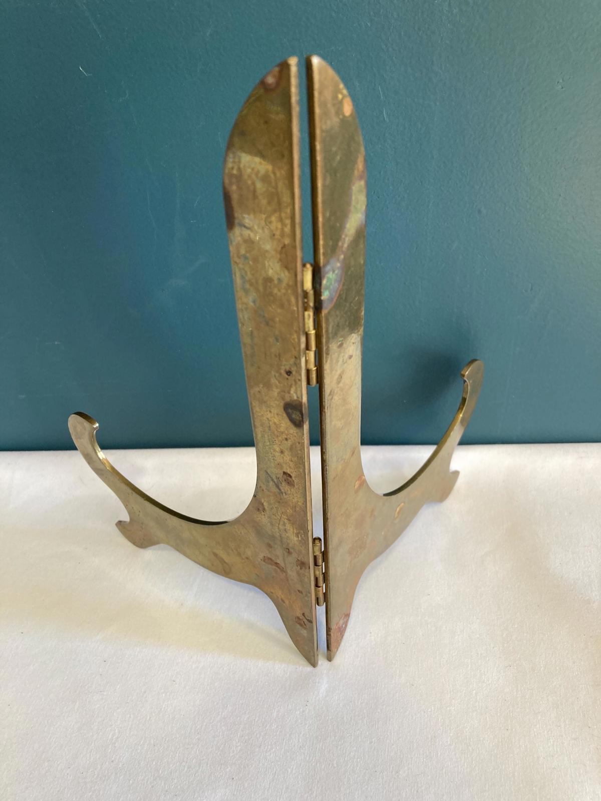 Vintage Solid Brass Folding Easel
