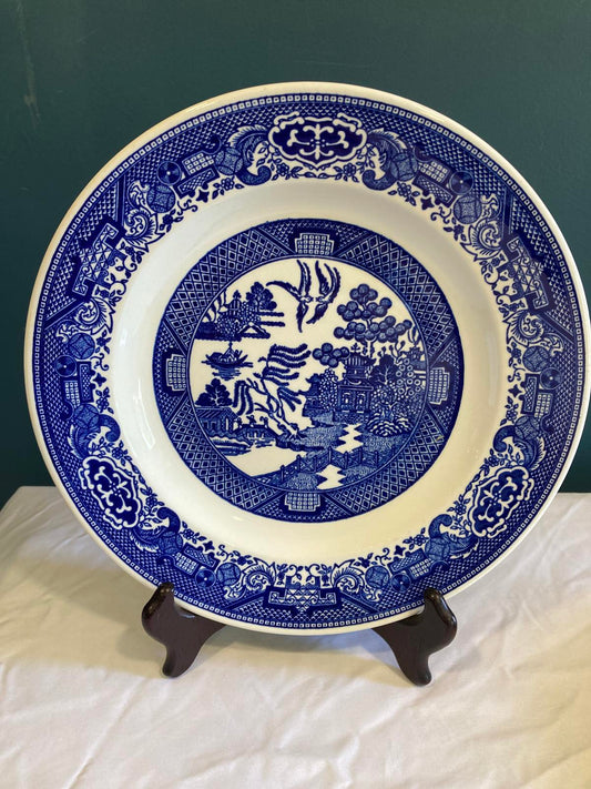 Royal China Willow Ware Blue & White Ironstone Plate – Vintage Finds