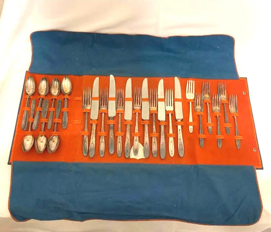 Vintage Silverplate Flatware Set with Case – 30 Piece Set