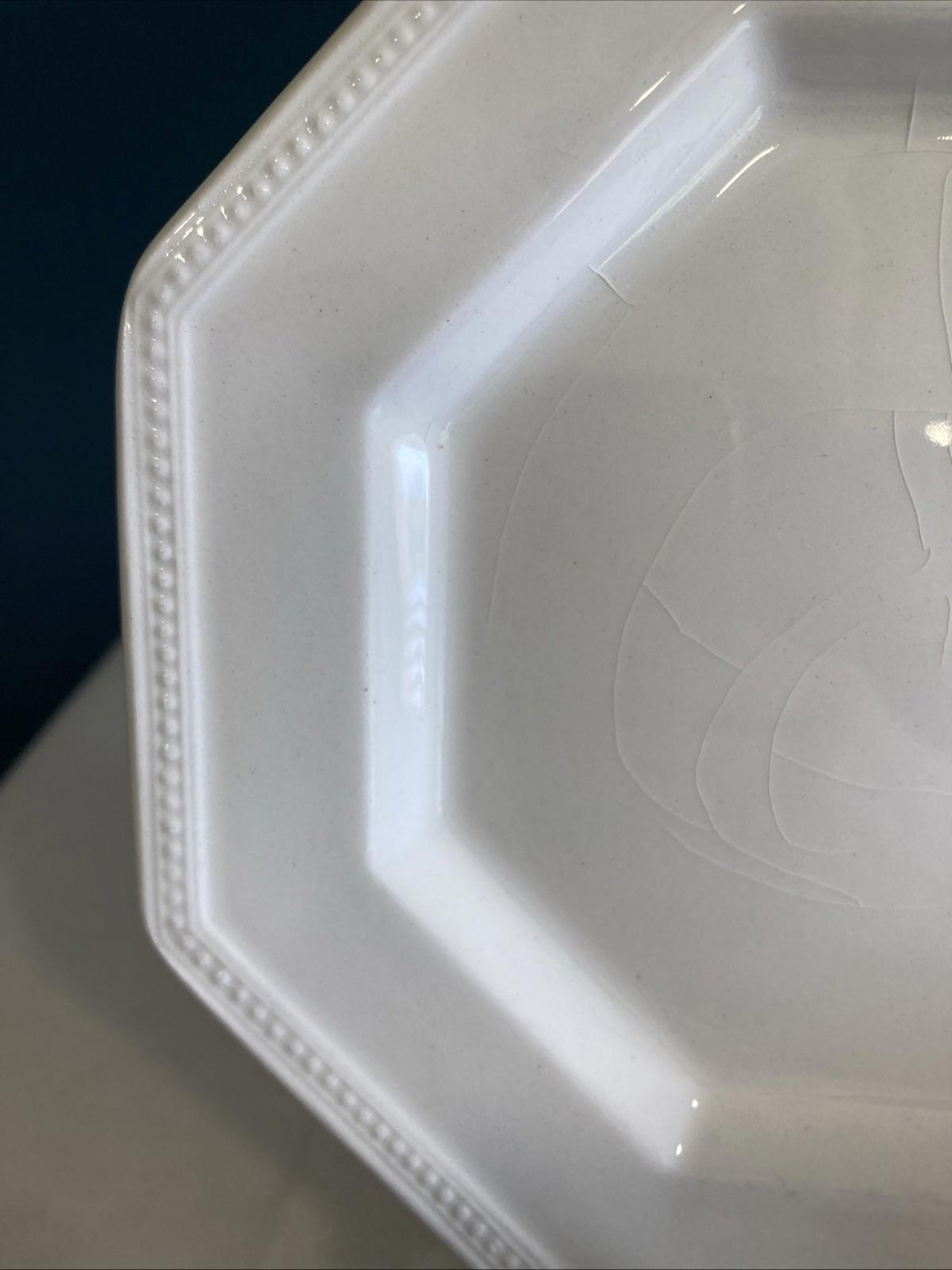 Set of 12 Vintage Johnson Brothers Heritage White 6" Bread Plate Made in England
