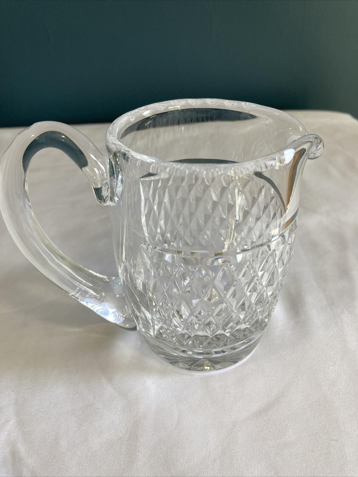 Waterford Crystal Creamer, Diamond Cut Crystal Pitcher, Vintage Waterford Ireland, Fine Crystal Serveware, Vintage Finds