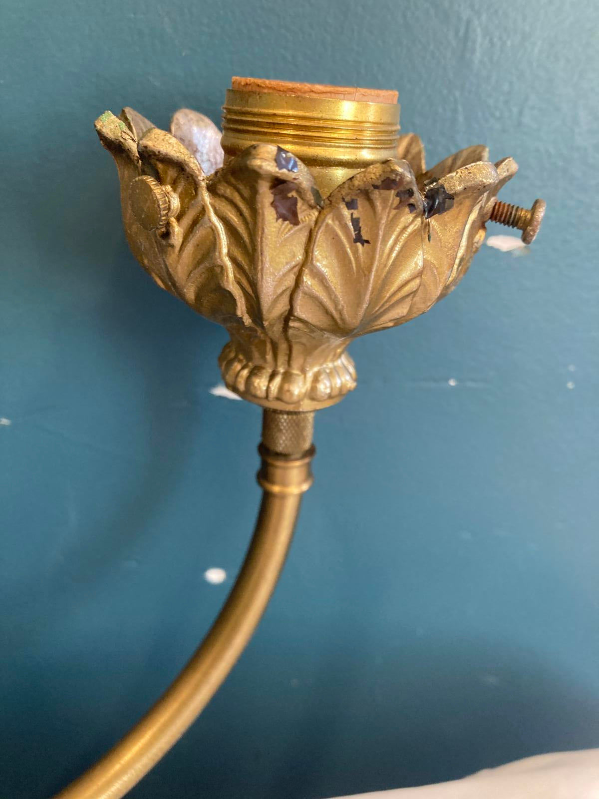 Antique Brass Wakefield Fixtures Chandelier – 3-Arm Ornate Hanging Light