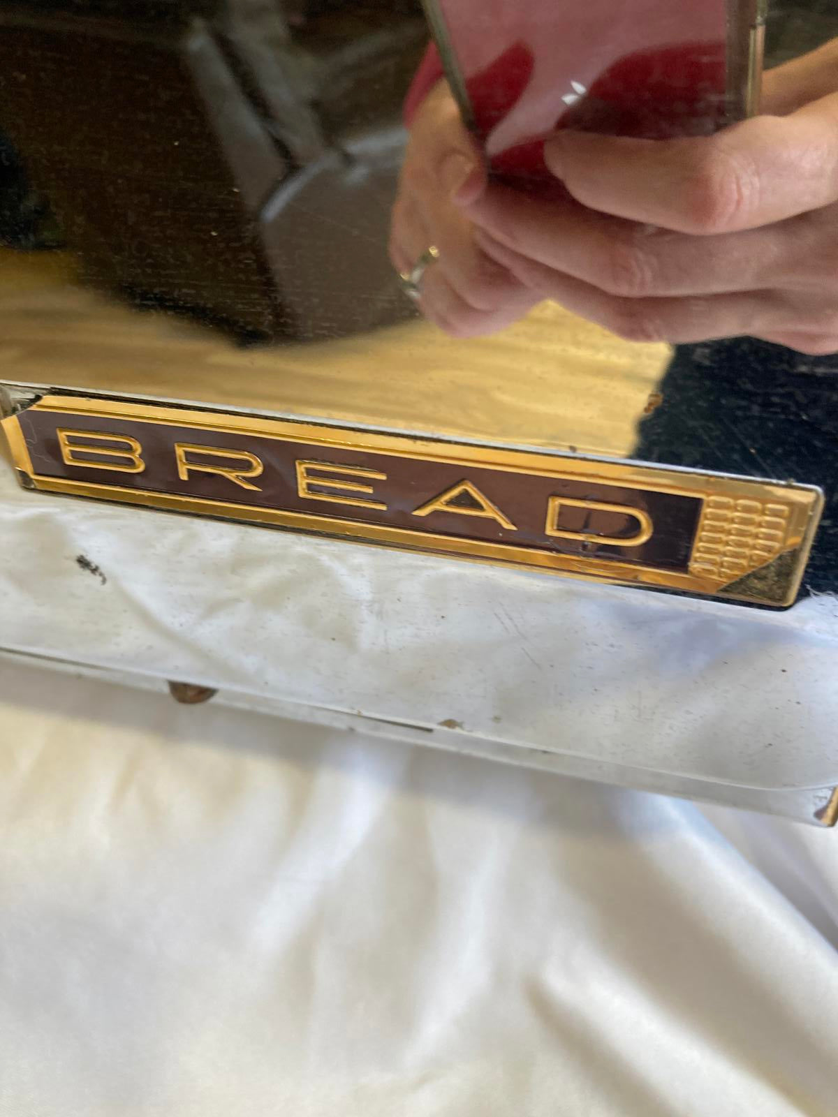 Vintage Chrome Bread Box – Mid-Century Modern Metal Bread Bin