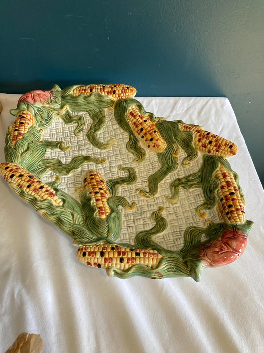 Vintage Ceramic Corn Platter