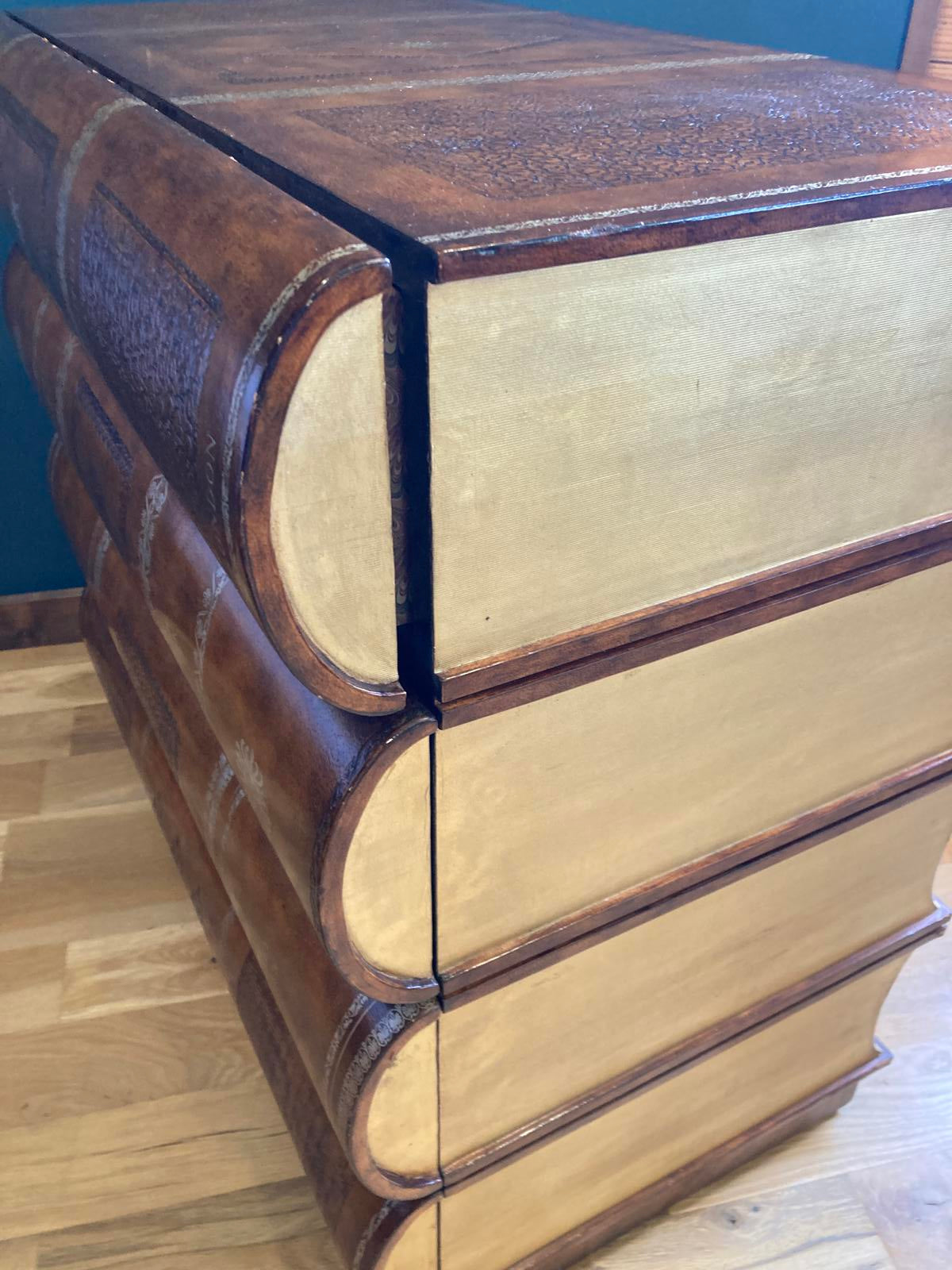 Maitland-Smith Stacked Books 4-Drawer Chest