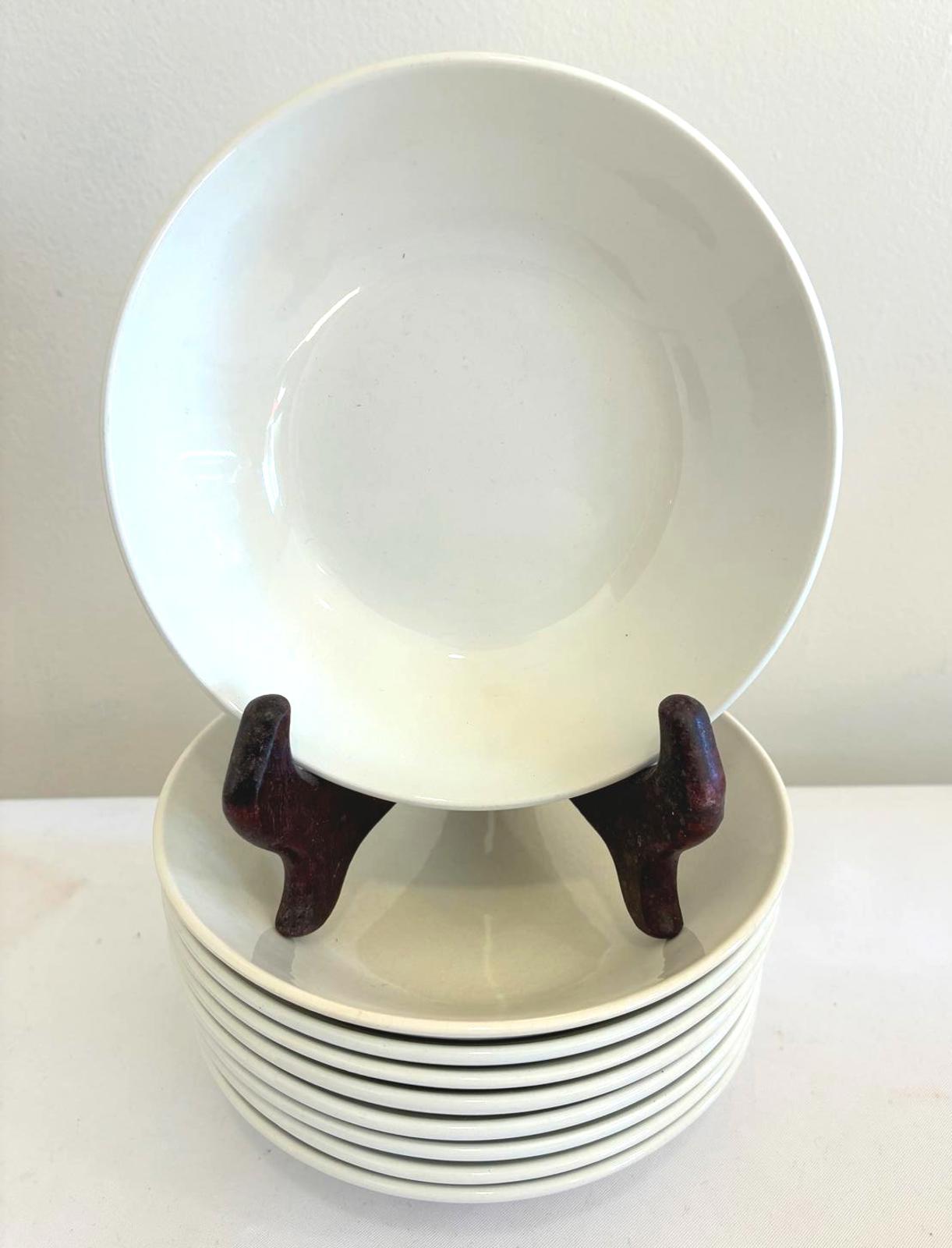 Johnson Bros England White Ironstone 5" Bowls Set of 9 Vintage Finds