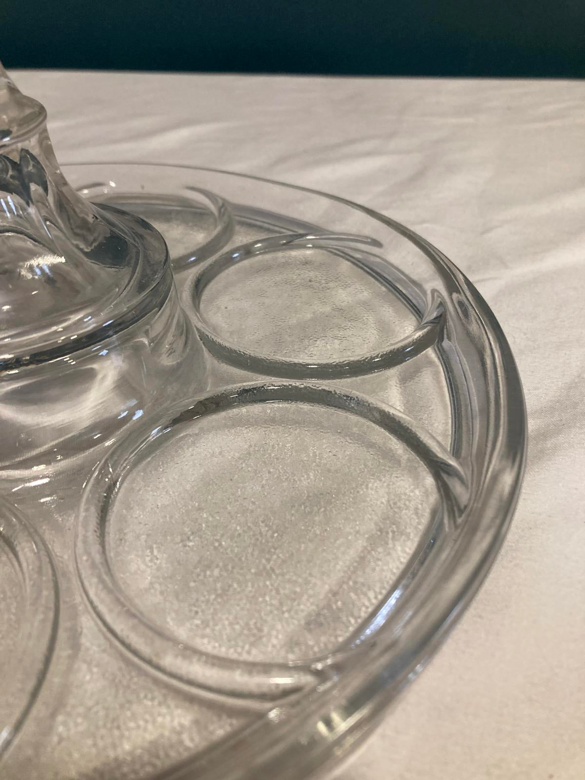 Vintage Glass Cup Holder Stand