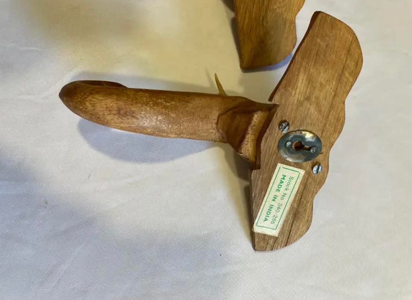 Pair of Hand Carved Wooden Elephant Wall Decor – Rustic Safari Decor