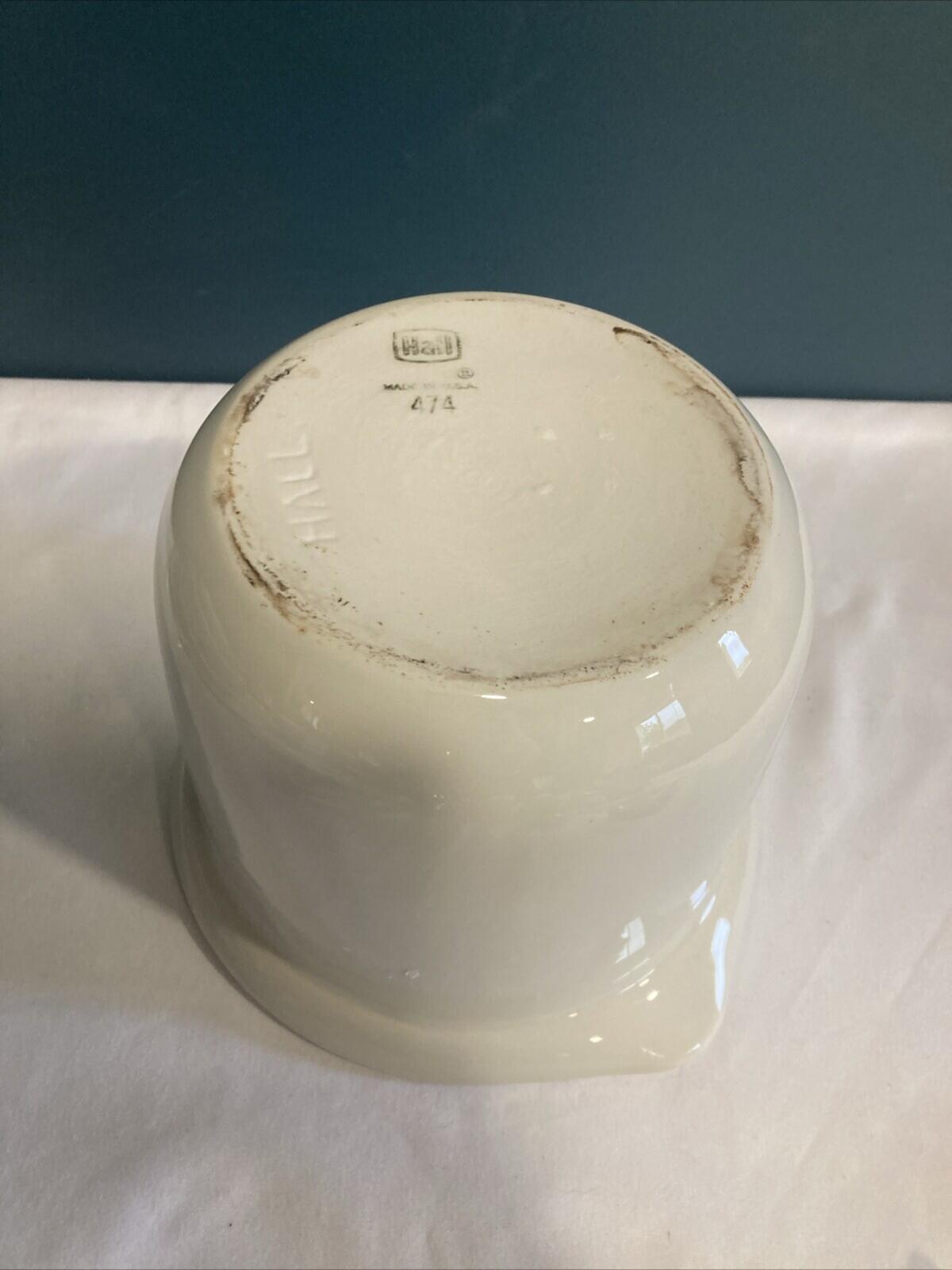 Vintage Hall USA Pottery Crock Ambiance Stoneware Utensil Holder Kitchen Crock