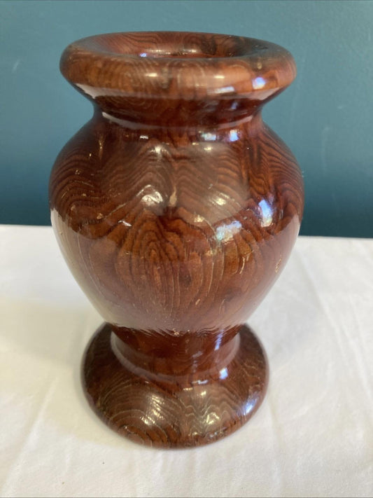 Vintage California Redwood Burl Vase or Candle Holder