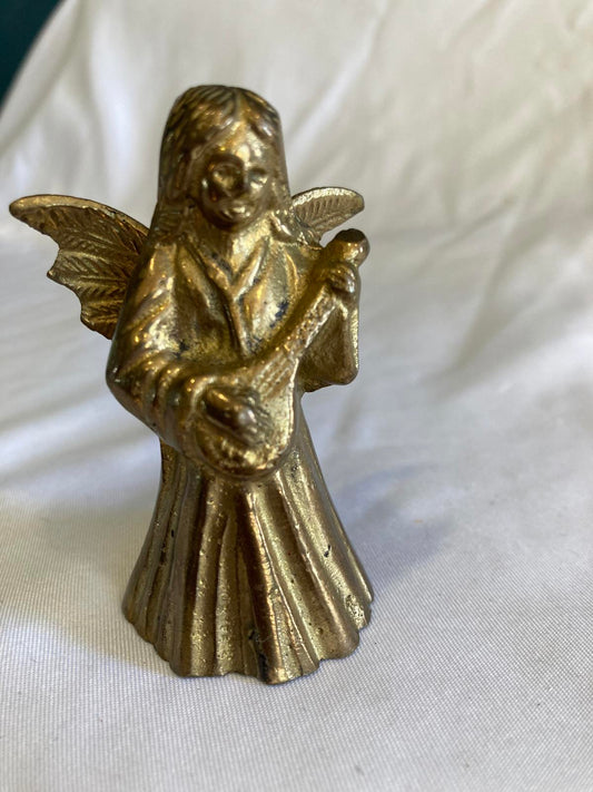 Vintage Brass Angel Candle Snuffer with Handle
