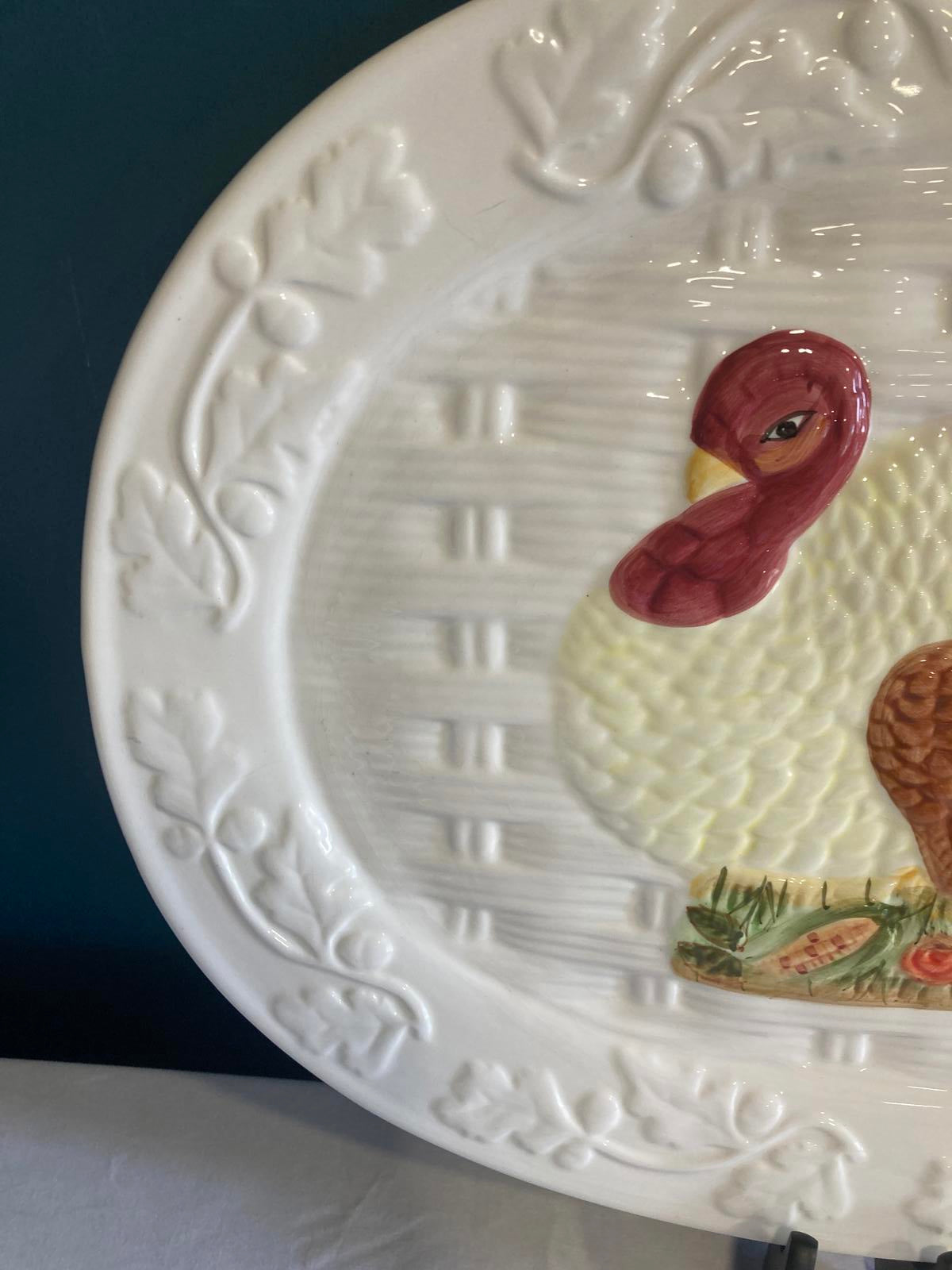 Vintage Turkey Oval Serving Platter – Thanksgiving Tableware Vintage Finds