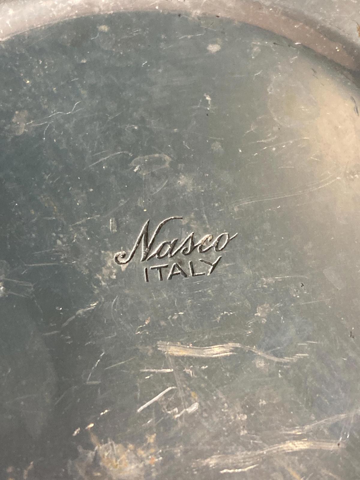 Vintage Hammered Aluminum Italian Ice Bucket With Handles