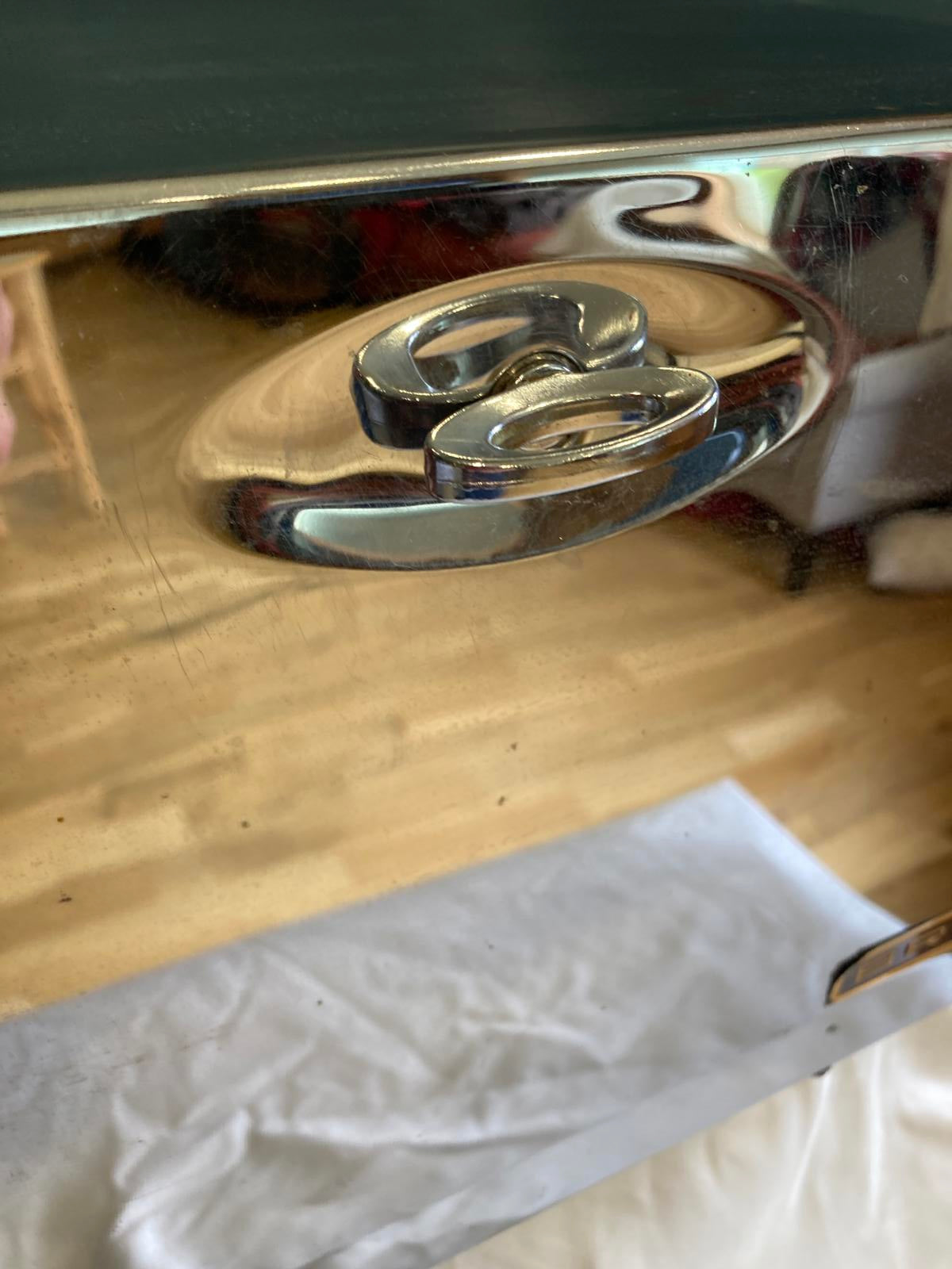 Vintage Chrome Bread Box – Mid-Century Modern Metal Bread Bin