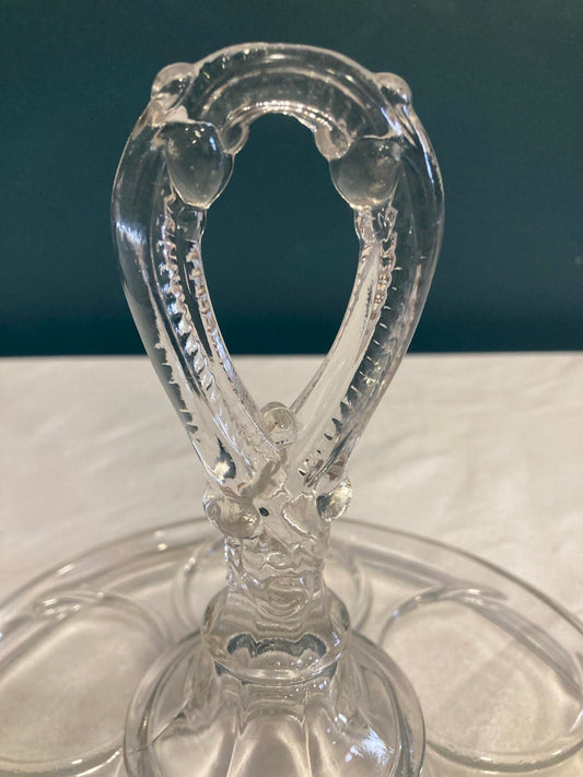 Vintage Glass Cup Holder Stand