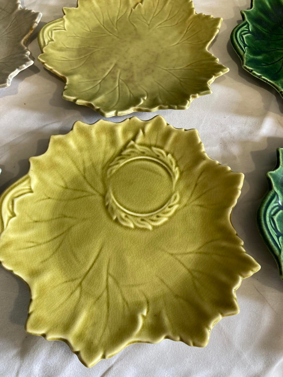 Vintage Woodfield by Steubenville Leaf Plates Set of 6