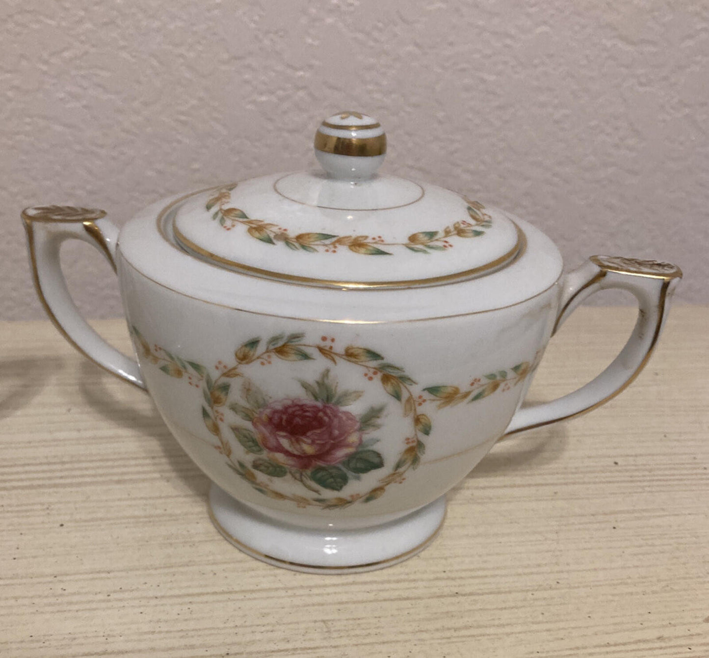 Mikado China Laurel Creamer and Sugar Bowl Set, Occupied Japan Porcelain, Rose Floral China, Vintage Tea Service, Vintage Finds
