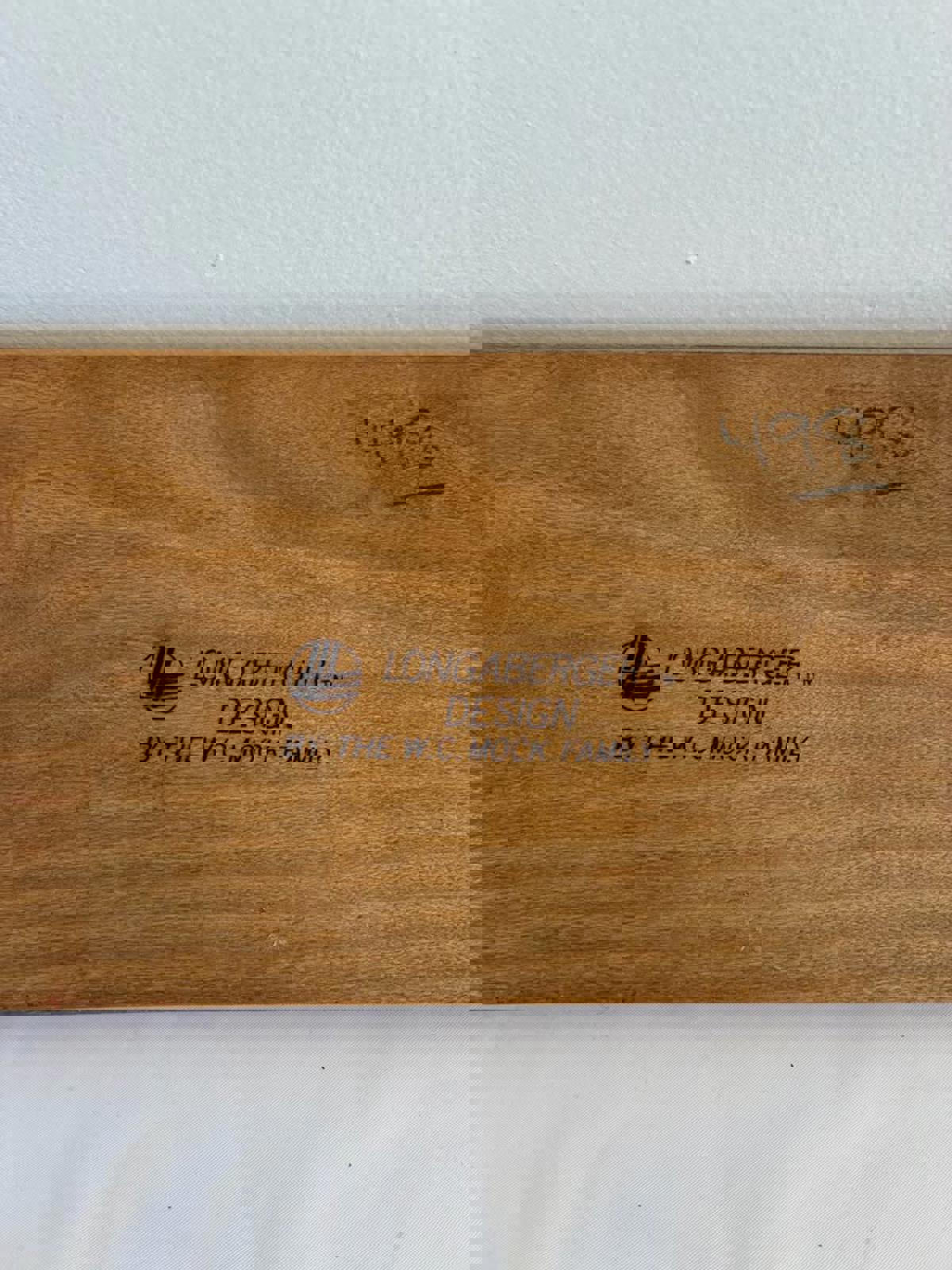 Longaberger Wooden Wall Peg Rack with Hearts, Farmhouse Coat Hook Rustic Country