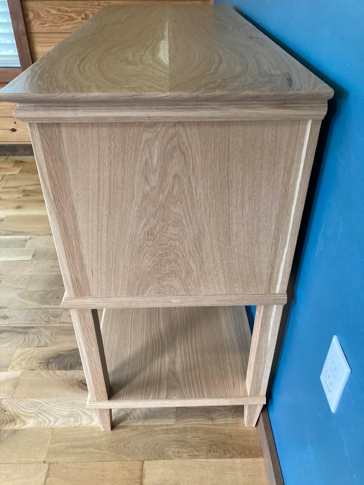 Handmade Solid Oak Console with Drawers – Entryway Table – Custom Wood Sideboard
