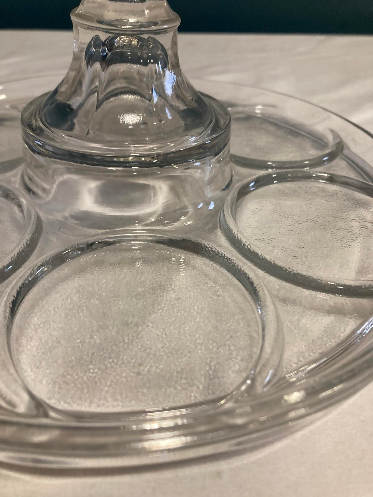 Vintage Glass Cup Holder Stand