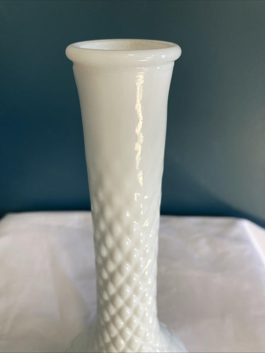 Vintage Hoosier Milk Glass Bud Vase Farmhouse Cottagecore Decor