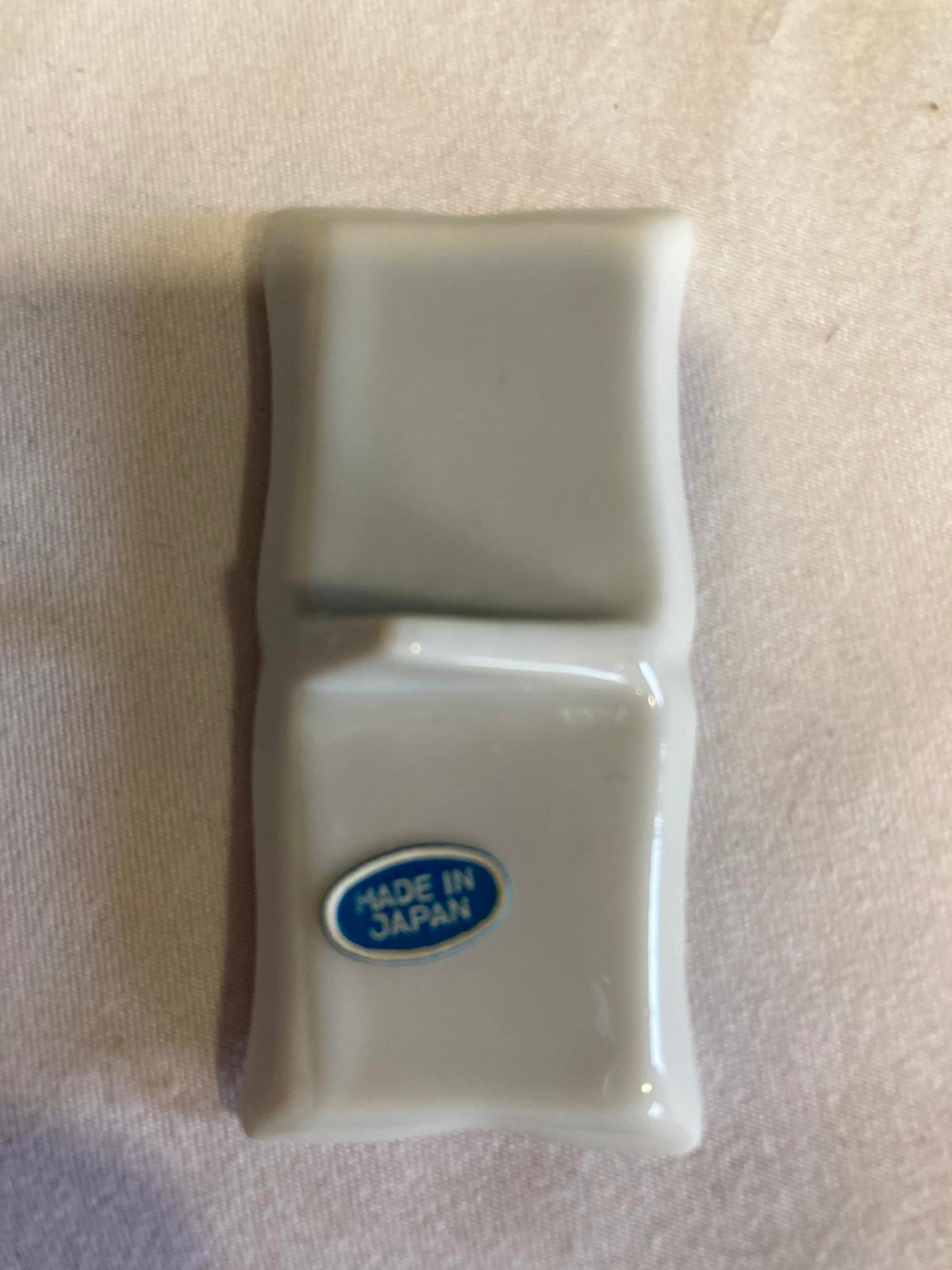 Vintage Floral Porcelain Japanese Chopstick Rests – Set of 6