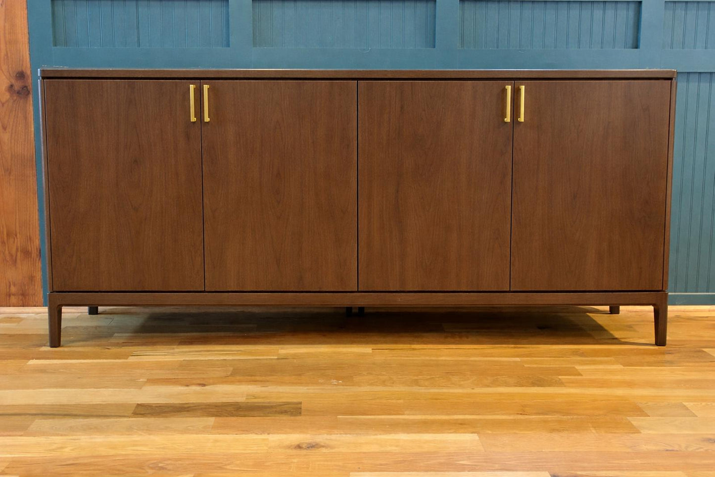 Handmade Solid Wood Sideboard – Solid Wood Modern Cabinet, Custom Hardwood Console, Made in USA