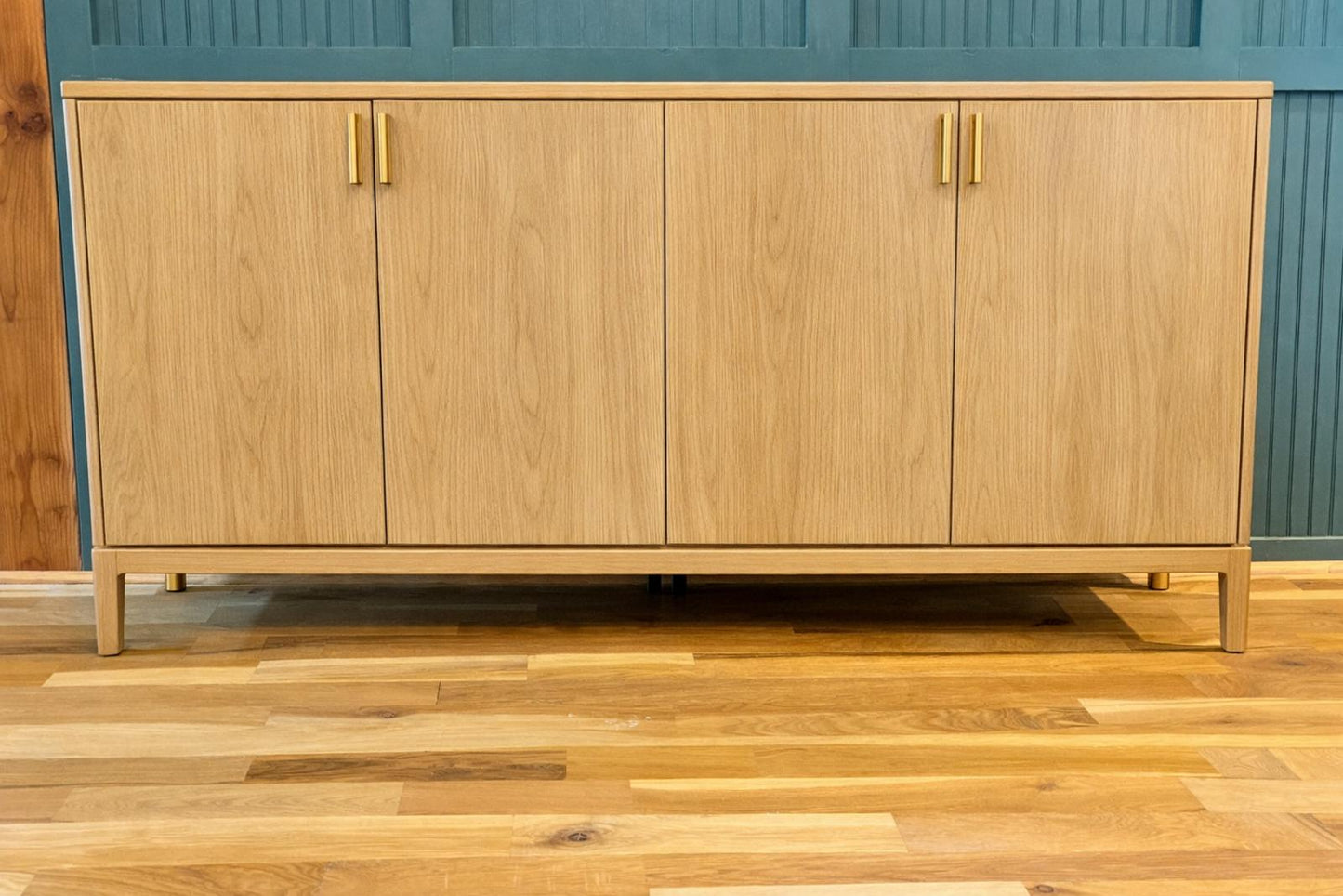 Handmade Solid Wood Sideboard – Solid Wood Modern Cabinet, Custom Hardwood Console, Made in USA