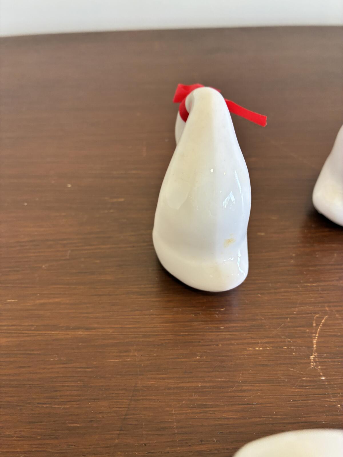 Vintage Swan Napkin Rings Set of 6 White Ceramic Napkin Holders Farmhouse