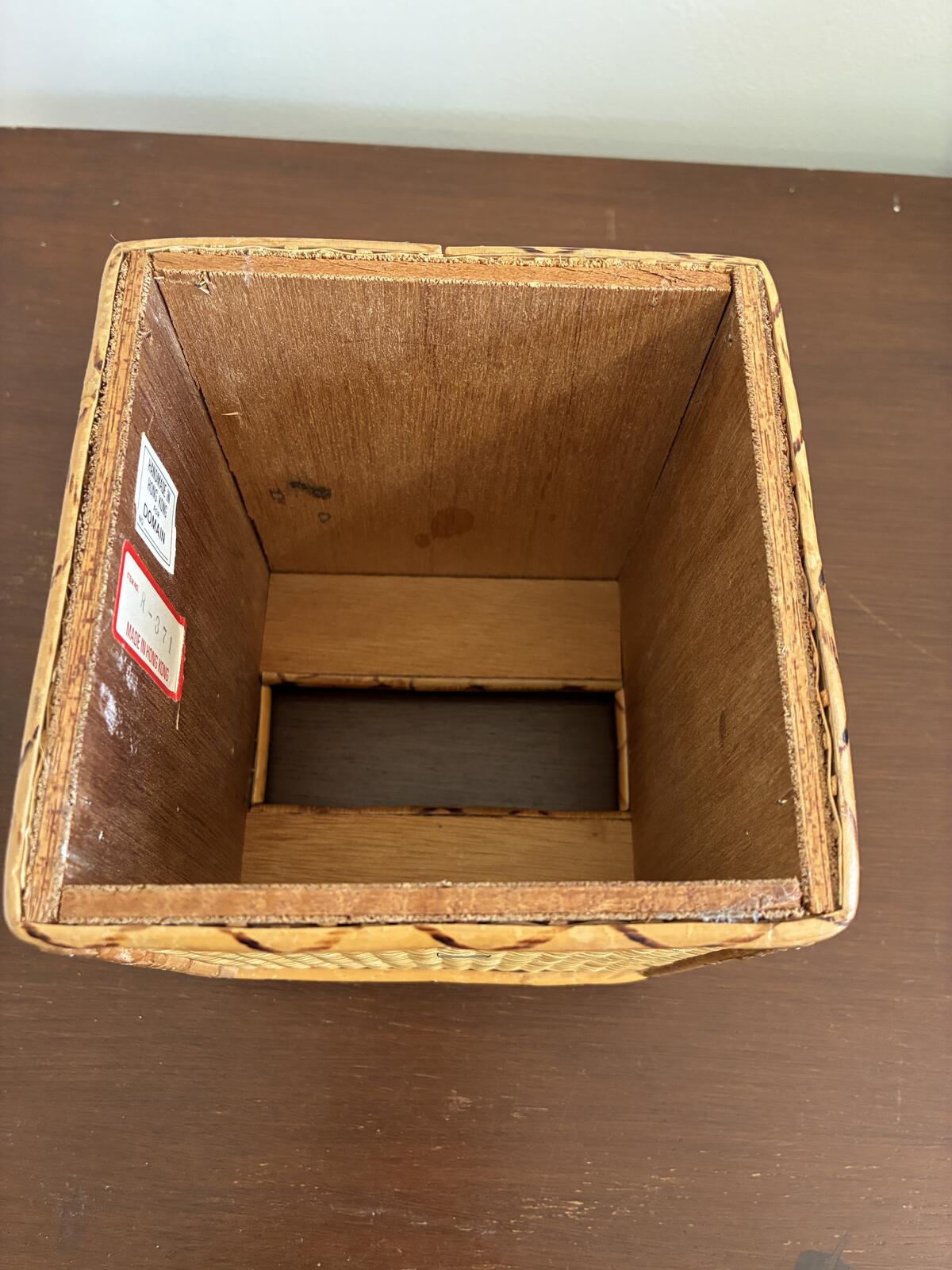 Vintage Woven Bamboo Rattan Tissue Box Holder - Boho Cover-Cottage Chic