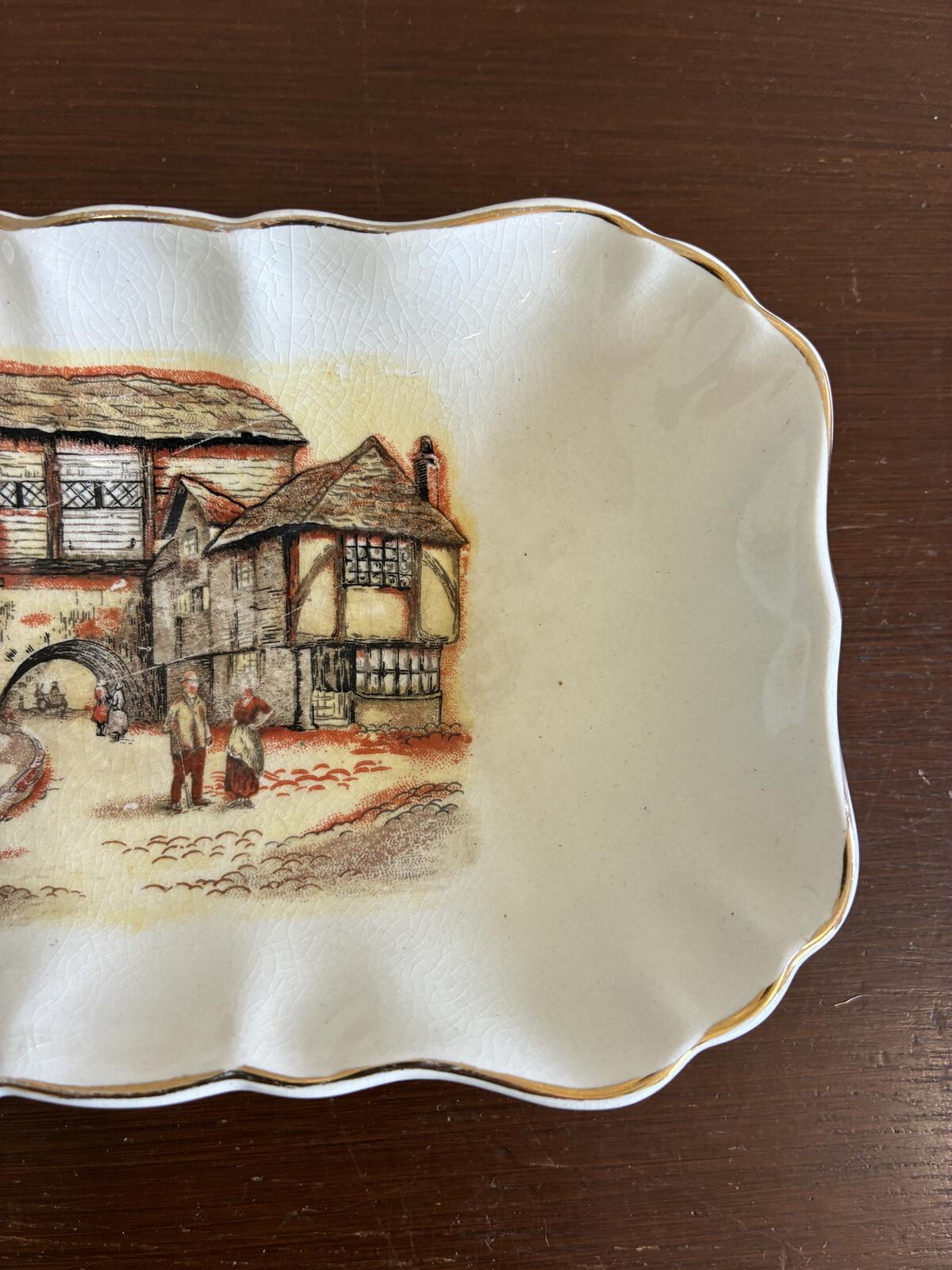 Vintage Sandland Ware Trinket Soap Dish | The Jolly Drover | English Pub Scene