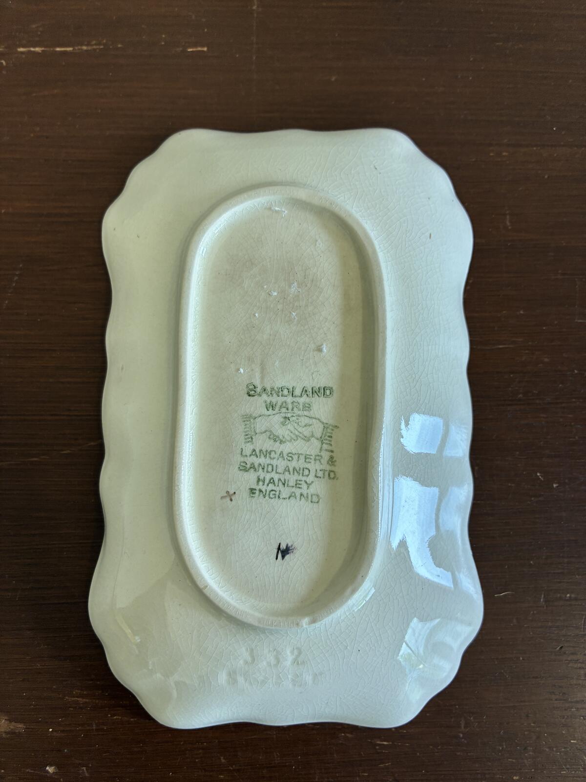 Vintage Sandland Ware Trinket Soap Dish | The Jolly Drover | English Pub Scene