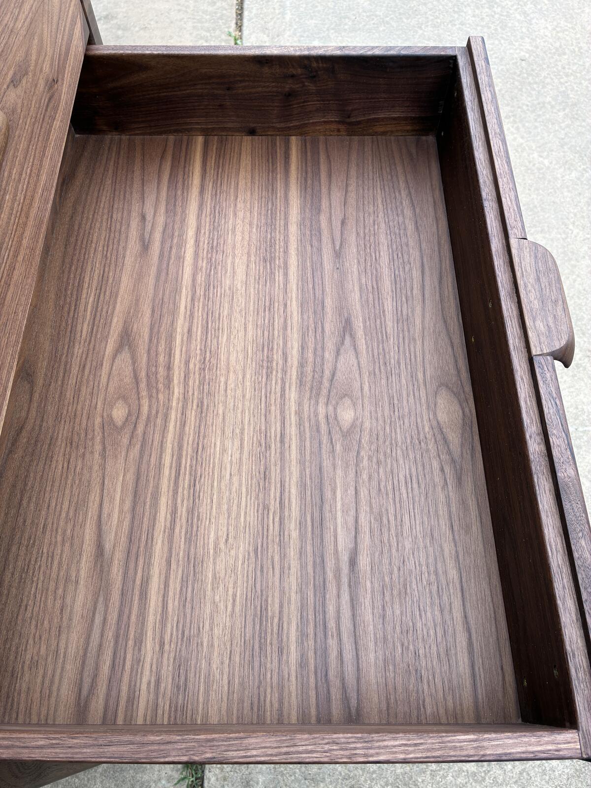 Handmade Walnut Media Cabinet | Modern Solid Wood Storage Cabinet | Custom Audio Cabinet | Mid Century Modern Furniture