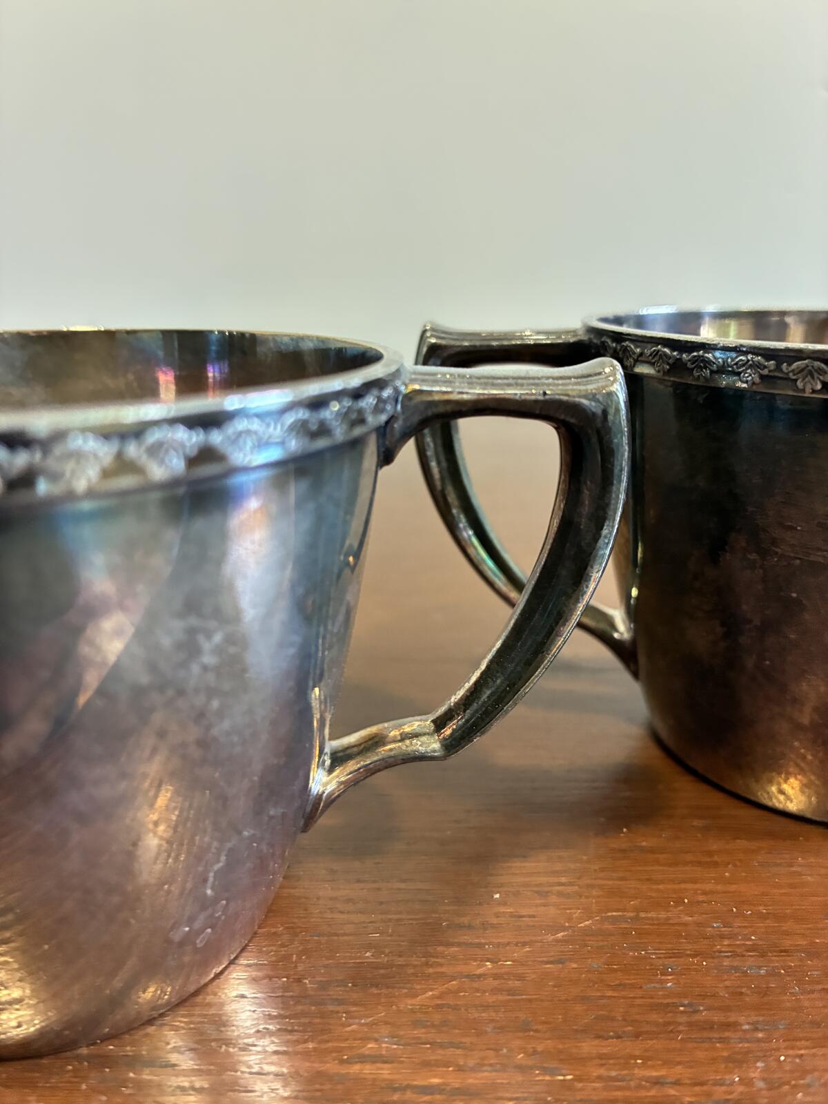 Vintage Rogers EPNS Silverplate Creamer and Sugar Bowl Set, Mid Century Silver