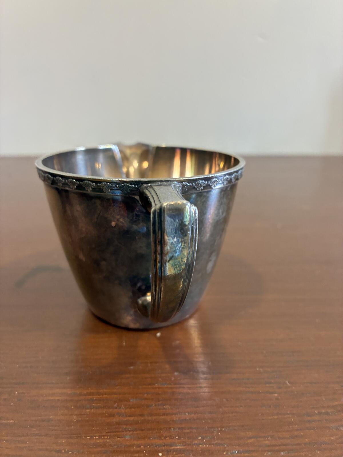 Vintage Rogers EPNS Silverplate Creamer and Sugar Bowl Set, Mid Century Silver
