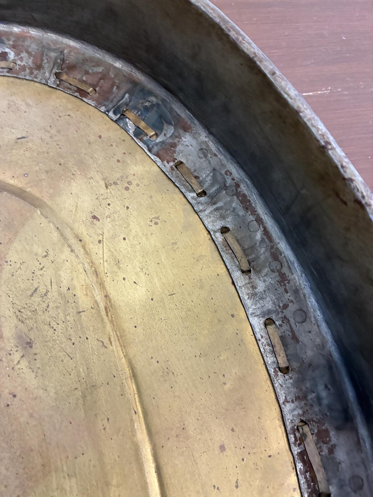 Vintage Brass Oval Serving Tray, Rustic Farmhouse Metal Tray, Hollywood Regency