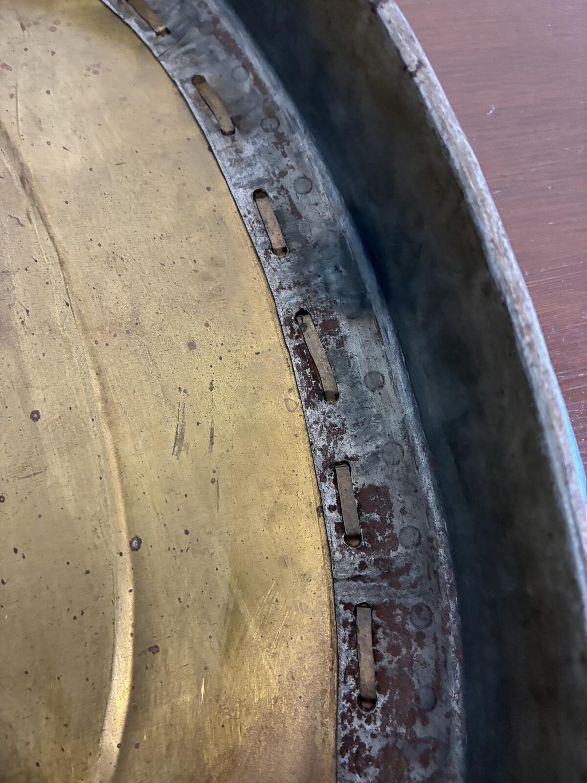 Vintage Brass Oval Serving Tray, Rustic Farmhouse Metal Tray, Hollywood Regency