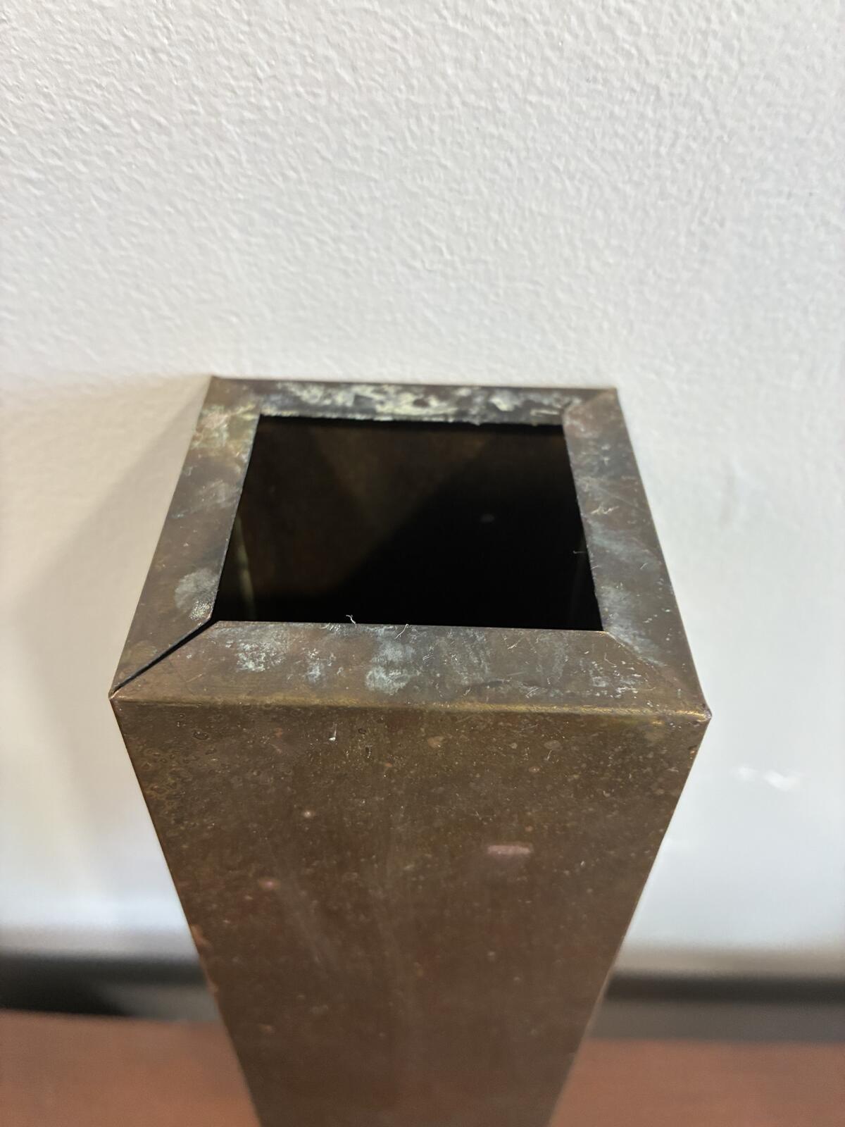 Vintage Brass Match Holder, Wall Mount Matchstick Holder, Rustic Farmhouse
