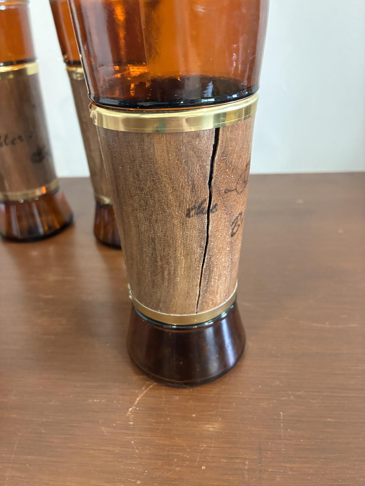 Vintage Siesta Ware Amber Glass Tumblers, Mid Century Barware, Set of 4