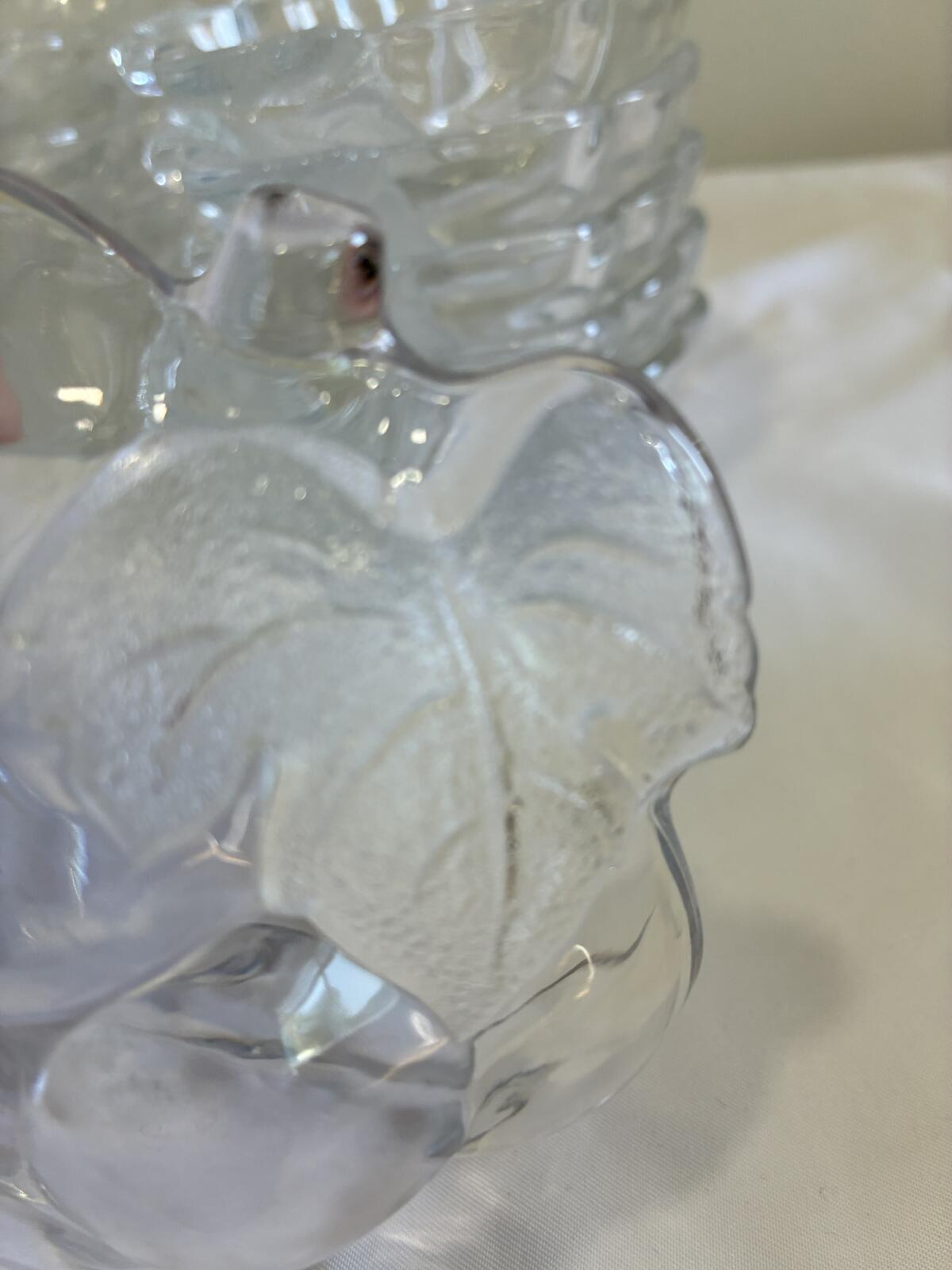 Vintage Grape Shaped Glass Bowls, Pressed Glass Dessert Dishes, Set of 12