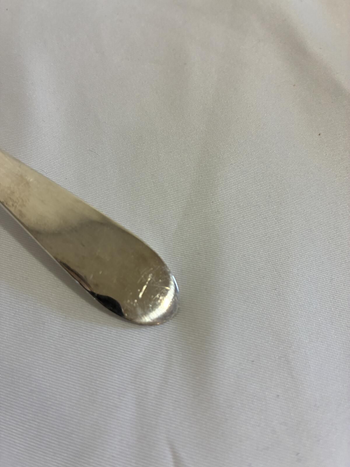 Vintage WM Rogers Tomato Server Spoon, Silverplate Pierced Serving Spoon