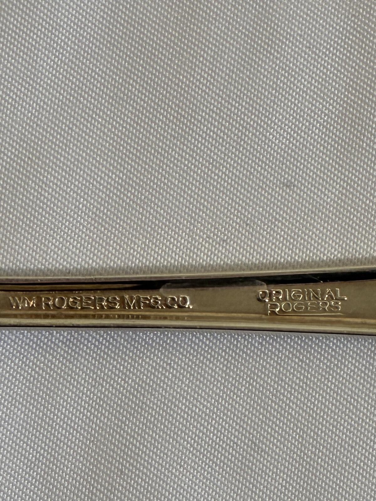 Vintage WM Rogers Tomato Server Spoon, Silverplate Pierced Serving Spoon