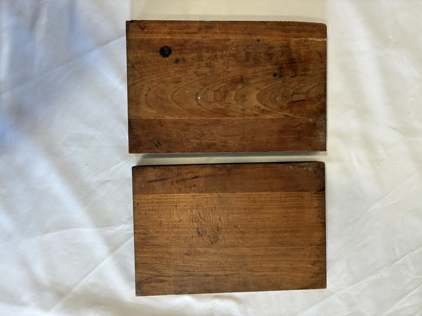 Antique Letterpress Printing Plates on Wood Blocks, Advertising Printer's Blocks, Industrial Wall Art