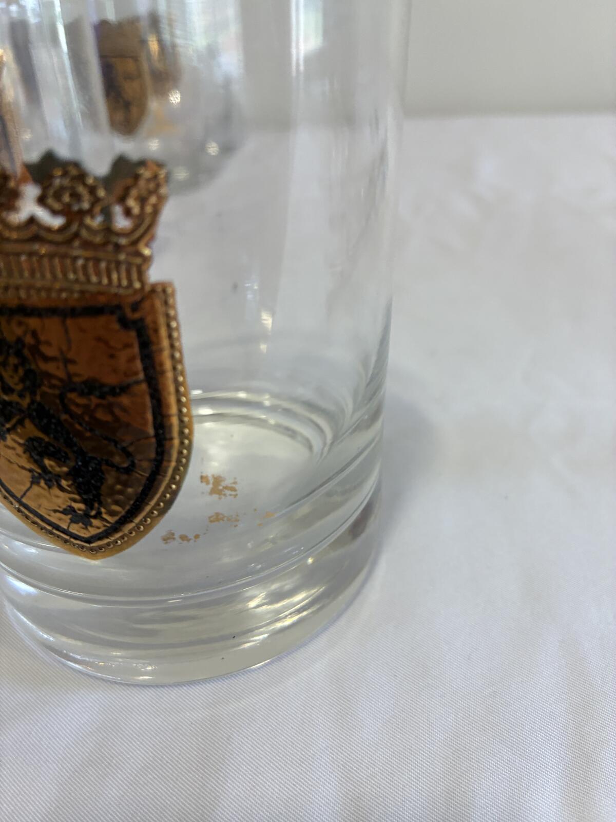 Vintage Gold Crest Lowball Glasses Set of 8, Mid Century Barware, Rocks Glasses, Cocktail Tumblers, Vintage Finds